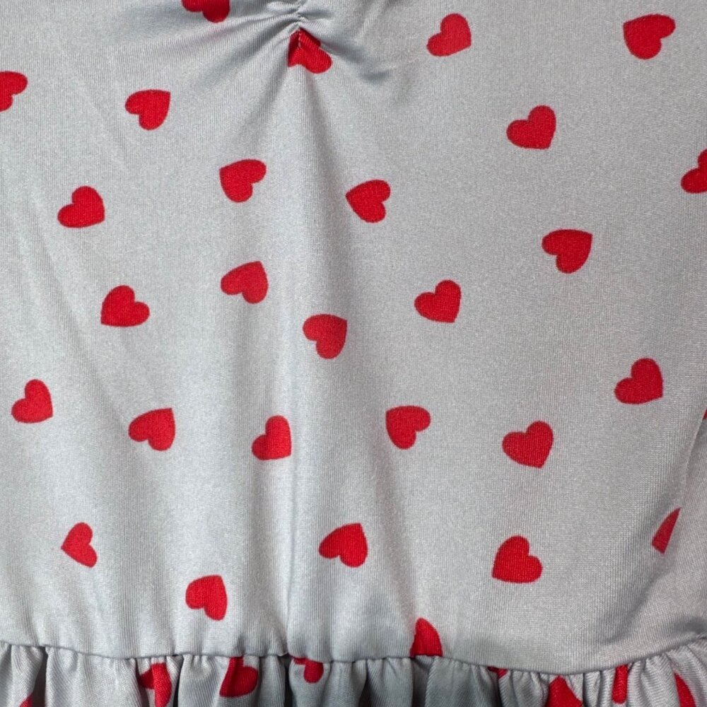 Dotdotsmile Dress Size 2T Gray with Red Hearts New With Tags - Picture 4 of 7